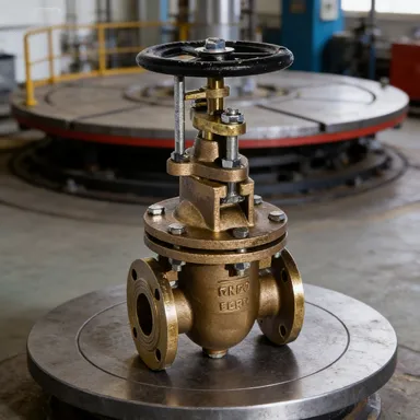 CB/T 467-1995 Válvula de Portão de Bronze Marinho com Extremidade em Flange para Tubulação de Navio