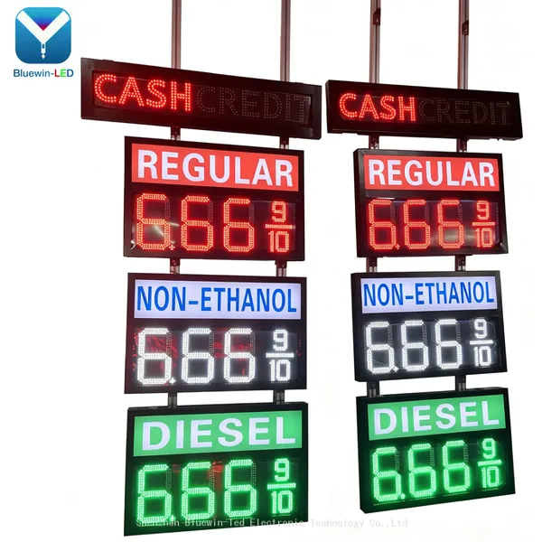 Factory Outdoor LED Numbers for Service Station Digital Price Display Board for Gas Station photo-4
