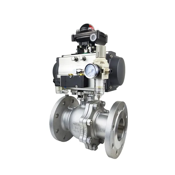 Stainless Steel Flange Pneumatic Ball Valve photo-3