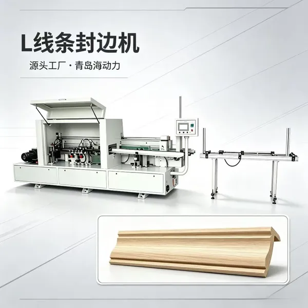 HDL-122A Heat Transfer Edge Banding Machine | MDF Shaped Edge Banding & | for Cabinet, Wardrobe, Door Panels & Crafts
