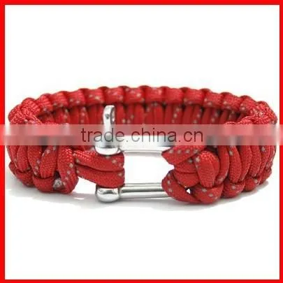 Fashion Stainless Steel Gold Clasp 550 Paracord Bracelet photo-2