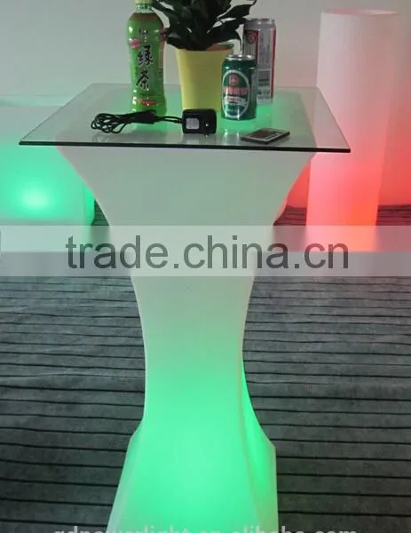 PE Plastic Bar Table With LED Light & Remote Control YXF-4511 photo-5