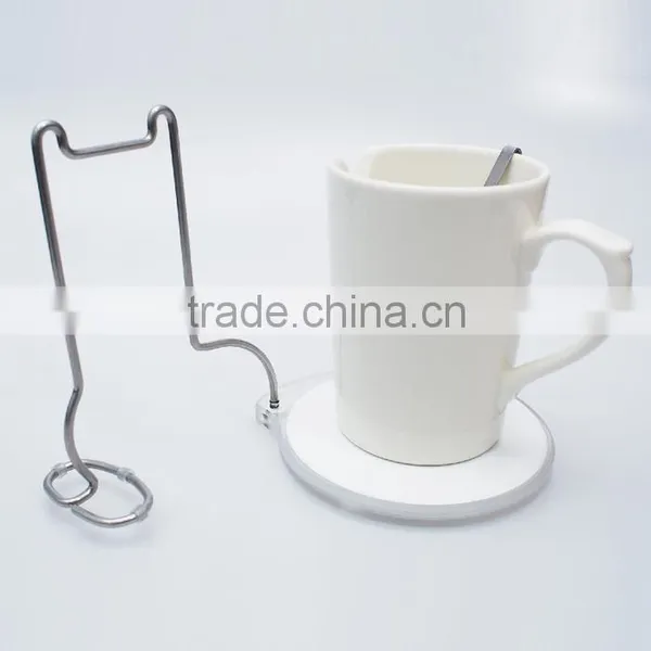 2016 New Fashion Stainless Steel Animal-shaped Cup Holder With White Ceramic Coaster photo-5