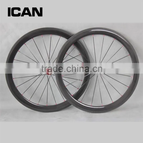 2015 Carbon Clincher Wheels Carbon 50mm Road Bike Wheels Carbon Hub photo-5