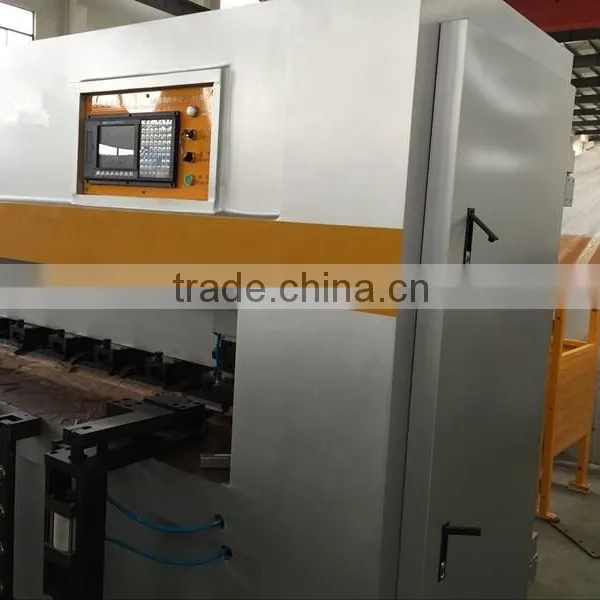 CNC Open v Slots on Metal Sheet Plate V-Grooving Machine photo-3