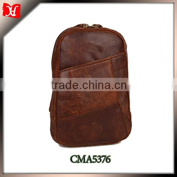 High Quality Leather Waist Bag Sports Water Bottle Waist Bag