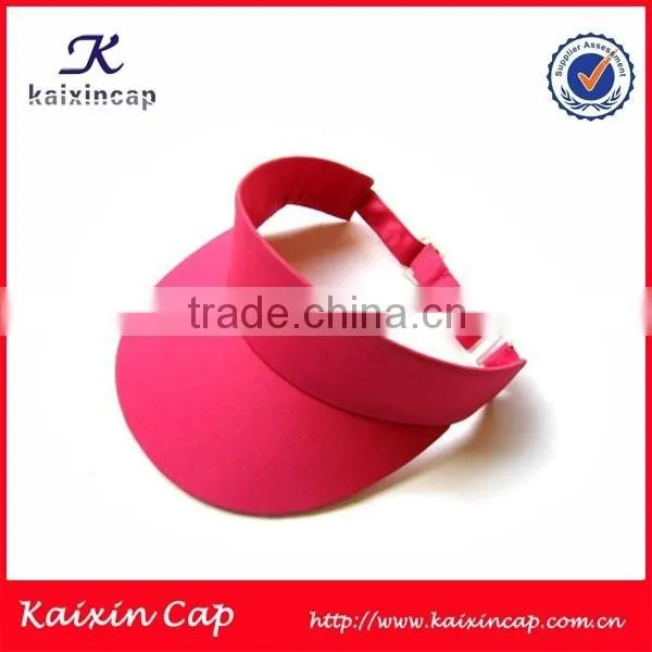 Promotional Cheap Custom Made 100% Cotton Sandwich Brim Sun Visor Cap 100% Cotton photo-2