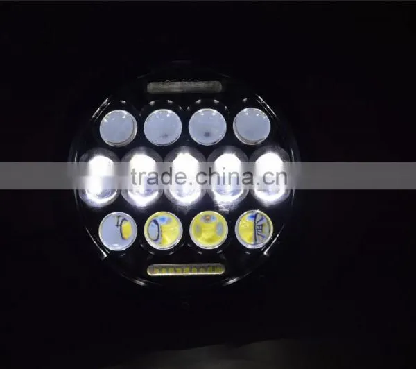 New Arrival and Smart Design 78W 7 Inch Round Led Headlight 12v 24v for Jeep Vehicles photo-4