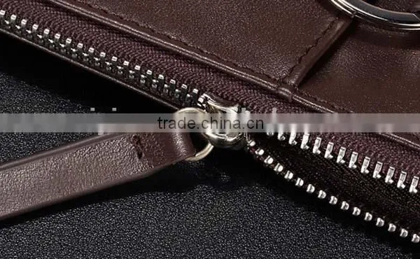 Multifunction High Quality Brown Leather Key Wallet With Card Holder photo-5
