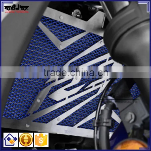 BJ-RG-YA004 Customized Oil Cooler Radiator Guards Cover Grille Motorcycle Stainless Steel Blue Radiator For Yamaha Yzf R3 2015 2 photo-4