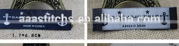 Professional Customized Back Neck Woven Label or Tag Like Main Label/neck Label With Exquisite Artwork and Woven Patc