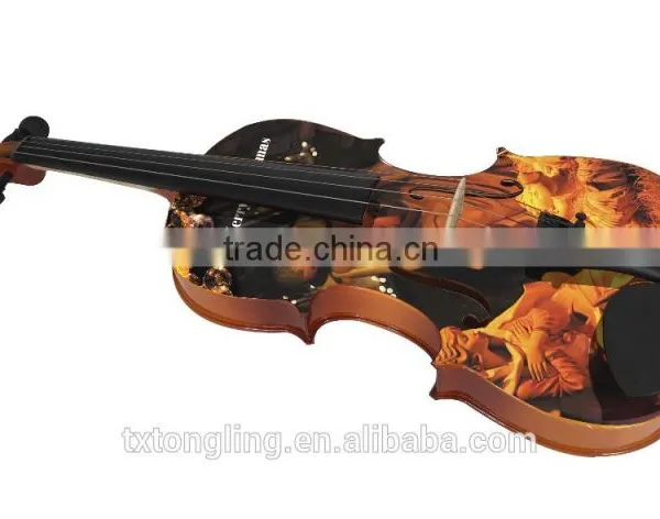 Christmas Theme Art Violin Style Ornament photo-2