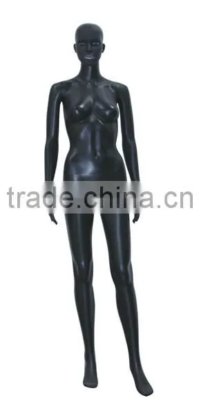 Matt Black Female Mannequin Fashion Tall With Make up Factory