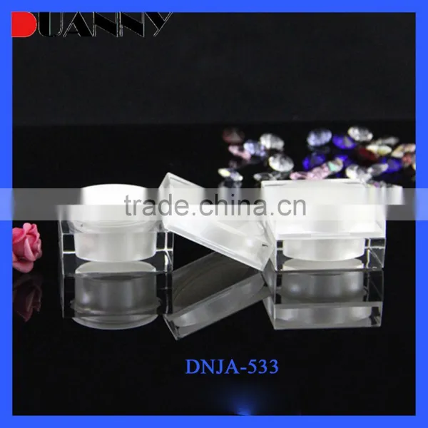 Hot Sale Customized Square Columnar 15ML 30ML 50ML Acrylic Plastic Empty Skin Care Cosmetic Jar photo-6