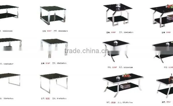 Small Double Layers Glass Top Coffee Table