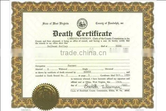 Death Certificate