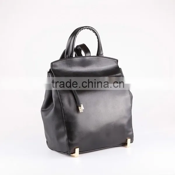 4804 Classic Style Fashion Custom Daily Backpack High PU Leather Laptop Bag Backpack 2016 photo-2