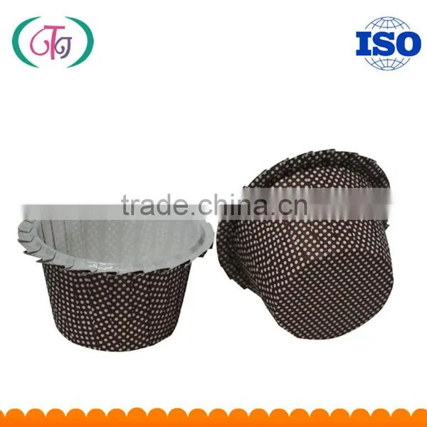 PE Paper Cupcake Liners Roll Up Mouth Baking Cup for Cakes photo-2