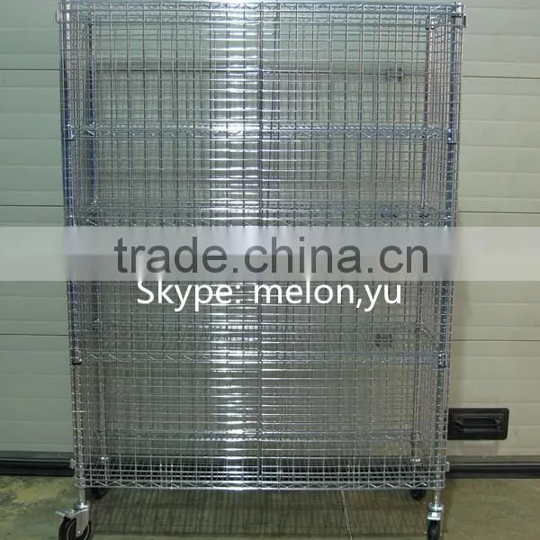 Factory Direct Sales Chrome/Stainless Steel Security Cage/Wire Shelving Cage photo-5