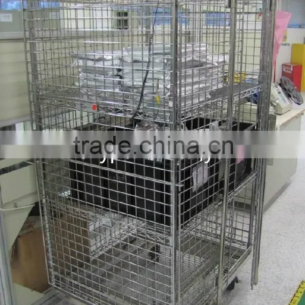 Chrome Security Cage Cart for SMT Components photo-4