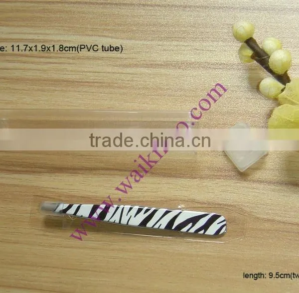 pc Tube Packing Zebra-stripe Tweezers