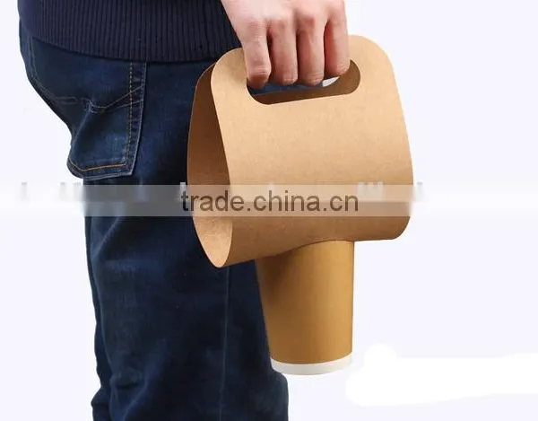 High Quality Low Price Eco-friendlly Paper Cup Holder With Handle photo-5