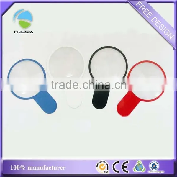 Cheaper Black Pvc Plastic Handle Science Magnifying Glass Magnifer Sheet photo-2