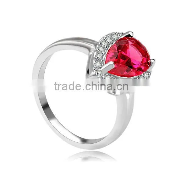 Cubic Zirconia Pear Shape Ring for Women