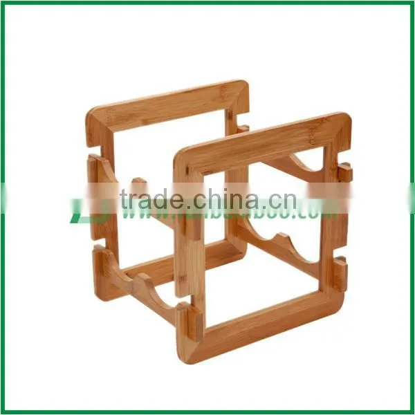 Hot Sale High Quality Bamboo Wine Rack Bottle Holder Wine Shelf