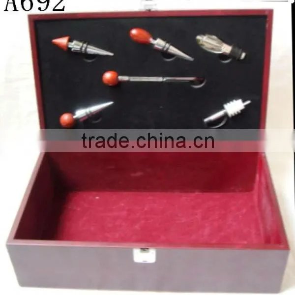 Wooden Box Wine Opener Set