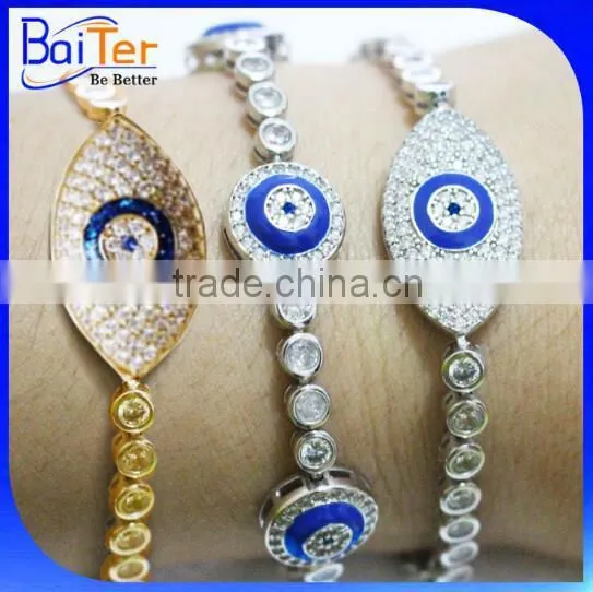 Fatima Of Hand Turkey Jewelry/Adjustable 925 Sterling Silver Opal Hamsa Bracelet/Pave CZ Diamond Evil Eye Bracelet Wholesale Quality Choice photo-5