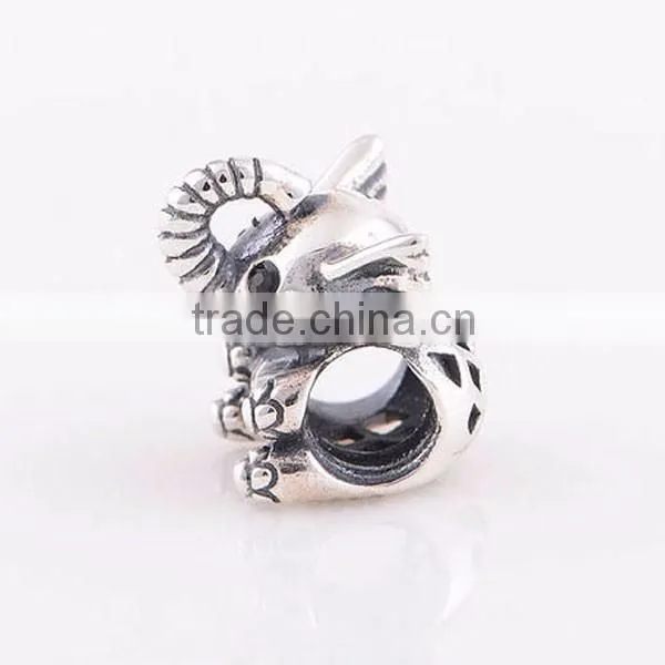 European Charm Bracelets Cute Baby Elephant Charm Pendant photo-2