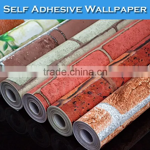 SINO PVC Material Waterproof 3D Effect Removable Wallpaper photo-4
