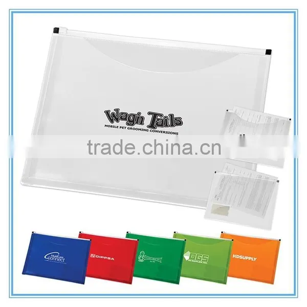 Dongguan Factory Cheap Price Document Plastic Clear File Folder /document Bag photo-5
