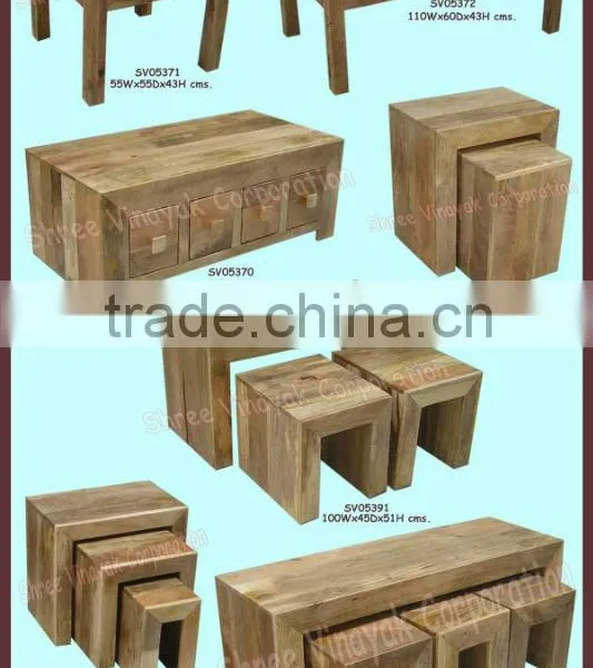 Coffee Table,nest of Tables,mango Wood Furniture