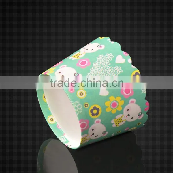 JM147 BAKEST High Temperature Resistance Medium Bear Pattern High Quality Baking Cake Paper Cups photo-3