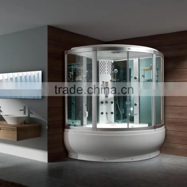Shower Room With Steam Sauna, Enclosed Steam Bath, Digital Controller Steam Sauna Room,