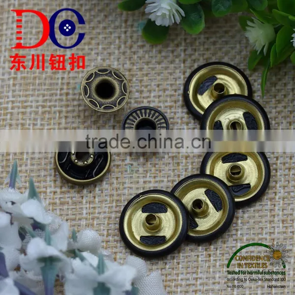 15MM New Design Logo Bronze Ecofriendly Spring Snap Button Garment Accessory photo-2