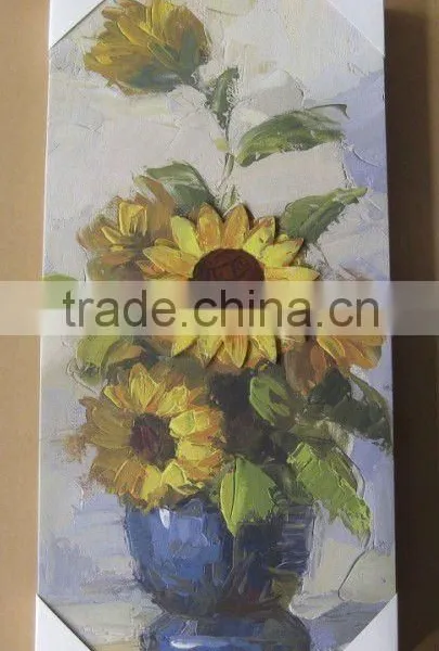 Beautiful 3D picture canvas flower oil painting