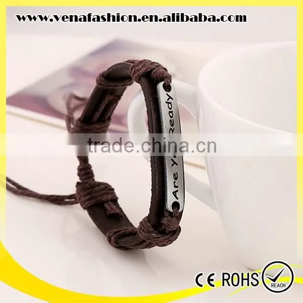 Ready Engraved Men Bracelet Leather Fashion Men's Bracelet Quality Choice photo-3