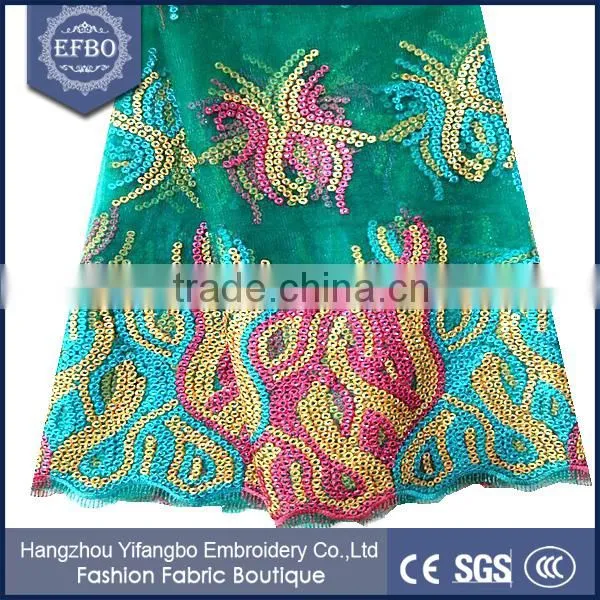 New Product India Cotton Tulle Softextile Embroidery Lace Fabric for Evening Dress photo-6