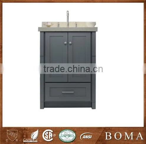 2016 Gary Design Solid Wood Vanity With Marble Countertops Slim Bathroom Cabinets
