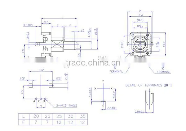 HW-12EH7H24B Rotary Encoder With Flat Shaft Electric 12&24 Detents Rotary Encoder photo-2