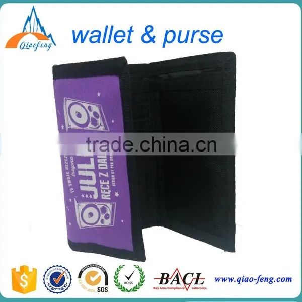 Fashional Style Logo Printed Top Quality Kids Polyester Wallet