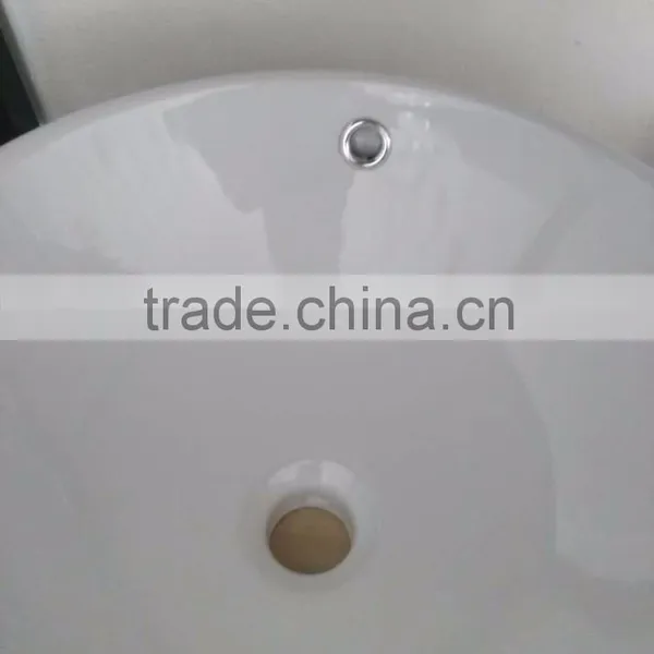 Ceramic Bathroom Art Basin Round Shape Single Hole White Clear Hot Sale wc Art Basin YB001 photo-6