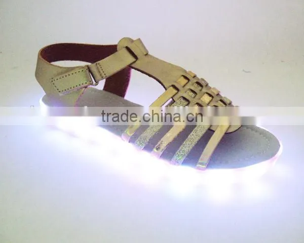 New 2016 Light Up LED Fashion Sandals for Girls Quality Choice photo-4