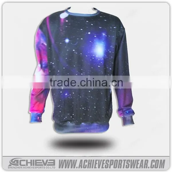 100% Polyester Microfiber 3D Print Crewneck Sweatshirt, Men Sweaters 2016 photo-5