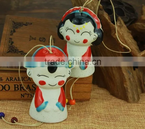 Carton Doll Ceramic Wind Bell photo-3