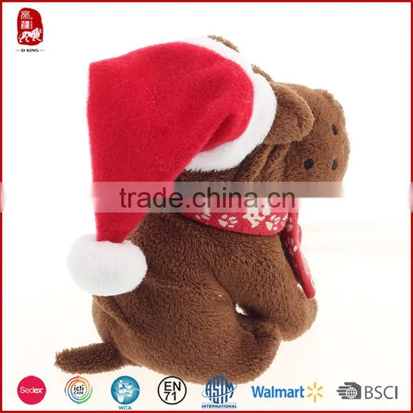 Wholesale Christmas Toys Plush Sitting Dog Soft Toy/plush Dog photo-2