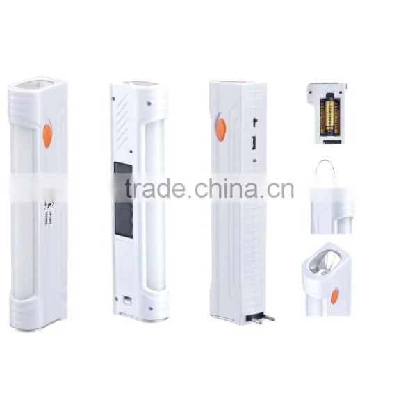 Easy Taking Rechargeable Led Flashlight 1W Led Portable Emergency Light 1907